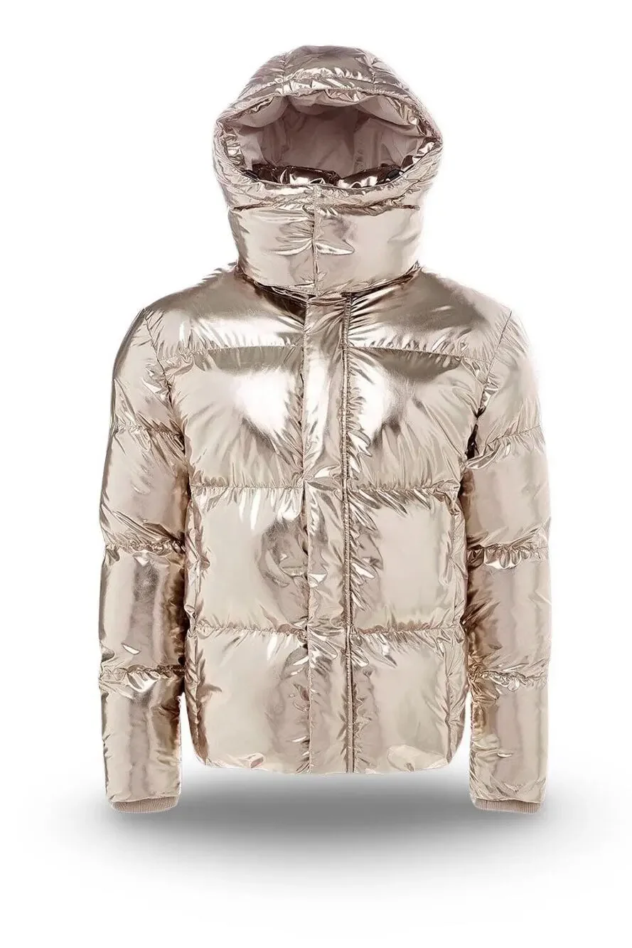 NWT Jordan Craig Toronto Bubble Men's Jacket Metallic Gold 91542M-GOLD